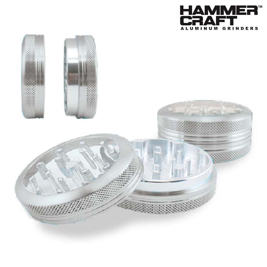 HAMMERCRAFT 2PC CLEAR TOP GRINDERS - Trendies Smoke and Vape