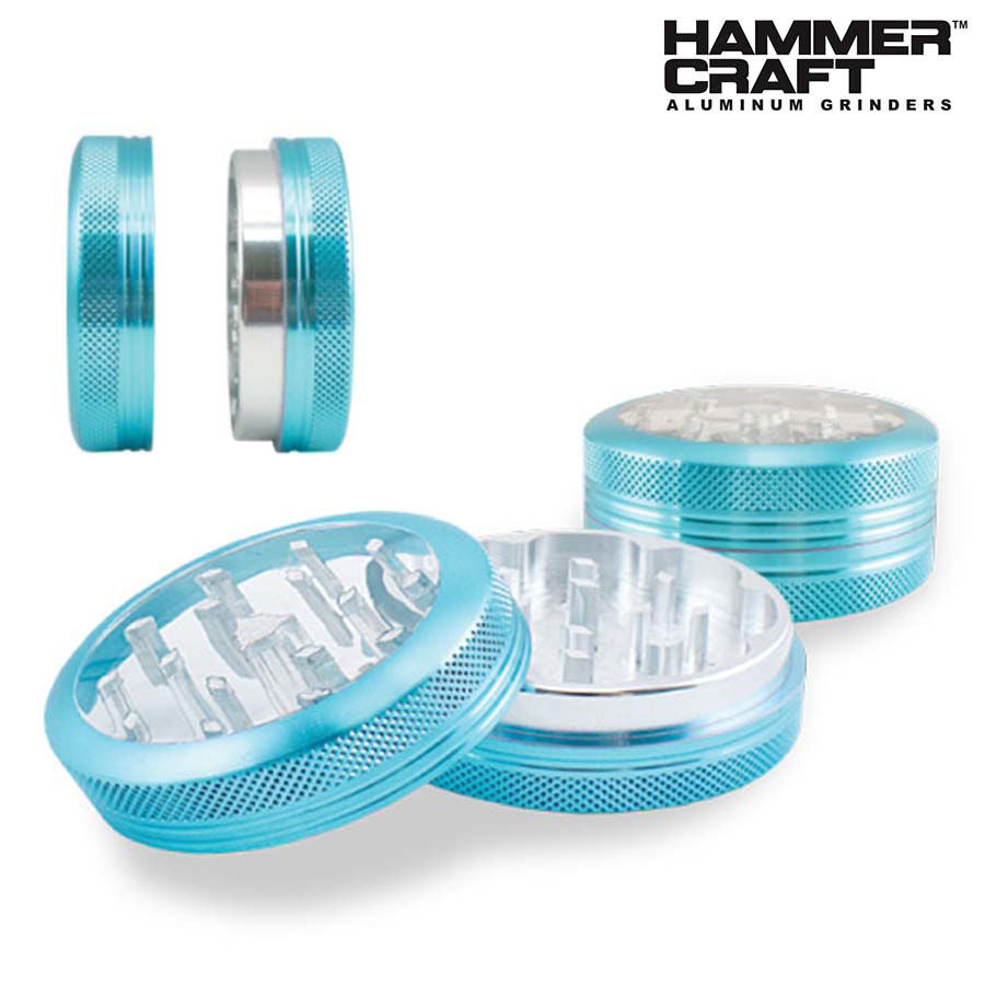 HAMMERCRAFT 2PC CLEAR TOP GRINDERS - Trendies Smoke and Vape
