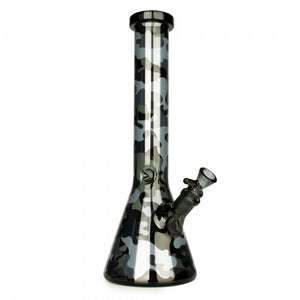 15" Camouflage Beaker Base Water Pipe - Trendies Smoke and Vape