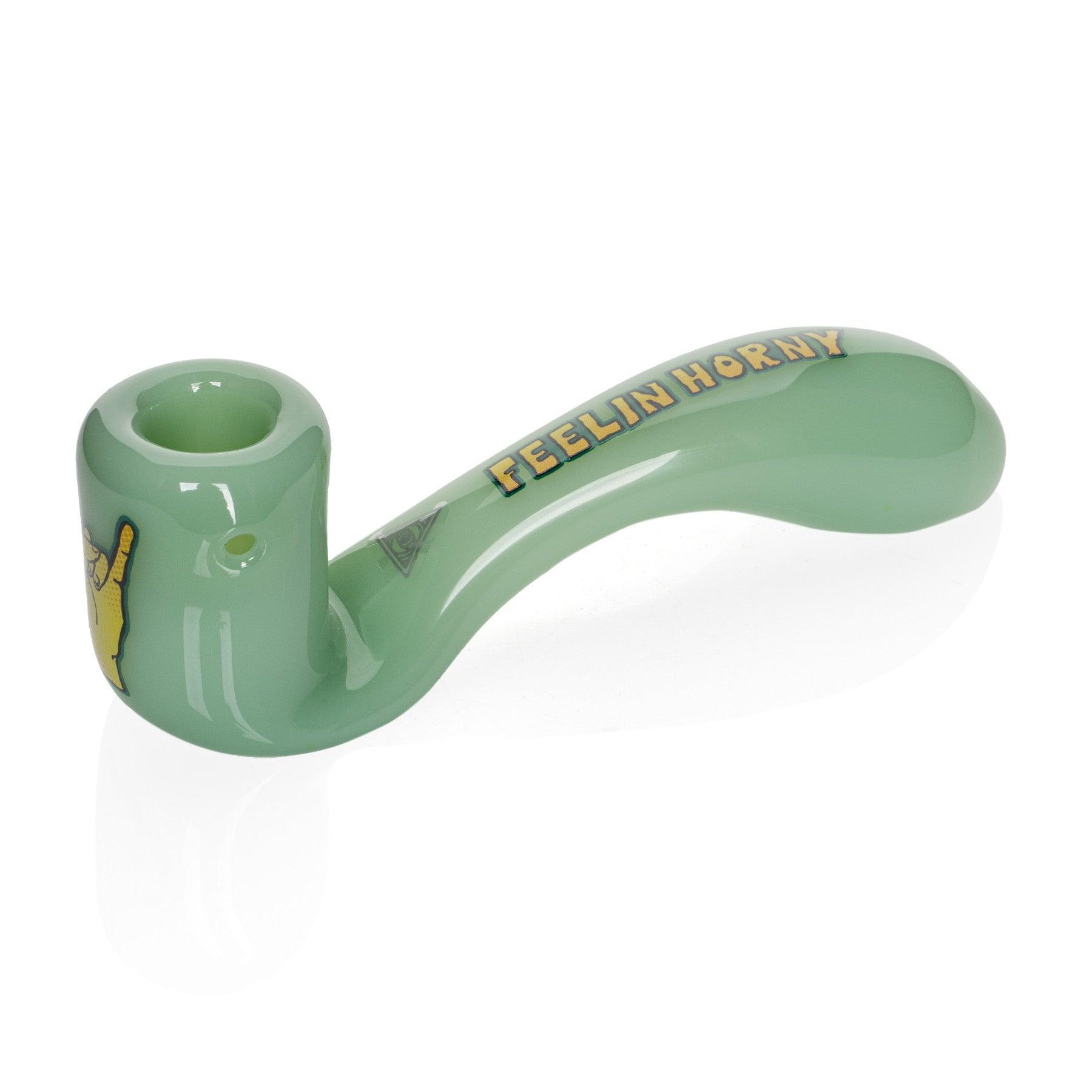 5.5" Feelin' Horny Sherlock Hand Pipe - Trendies Smoke and Vape