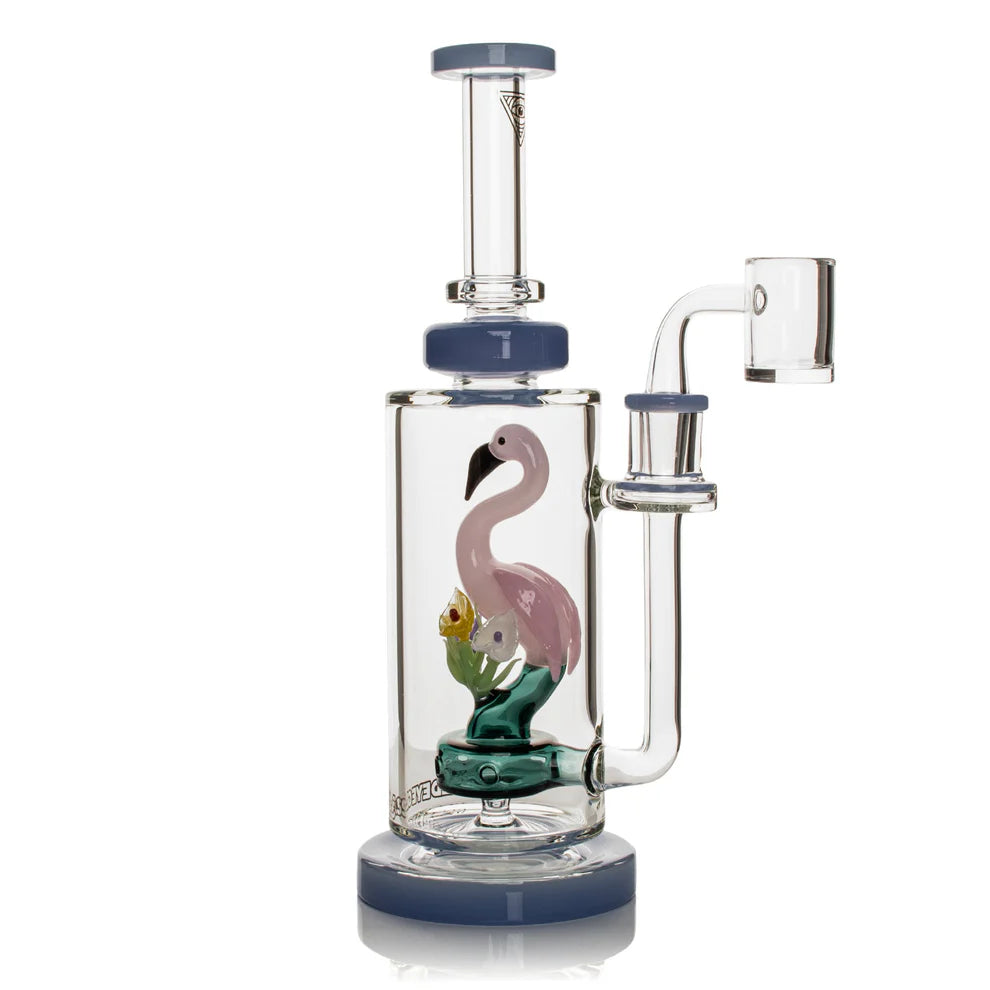 10" Flamingo Concentrate Rig Trendies Smoke and Vape 10" Flamingo Concentrate Rig Trendies Smoke and Vape