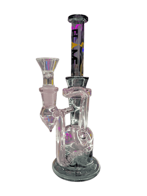 12 INCH TALL A-LINE PERC RECYCLER ANGLE BOWL STEM AND CHAMBER STEM - Trendies Smoke and Vape