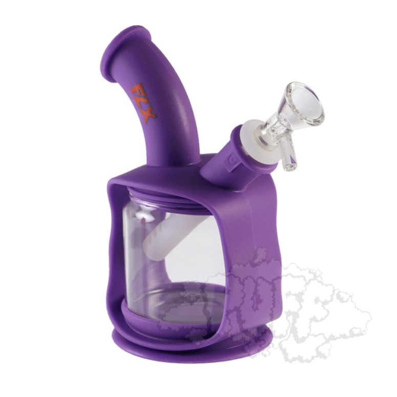FLX Silicone Dekatron Bong 6″ - Trendies Smoke and Vape