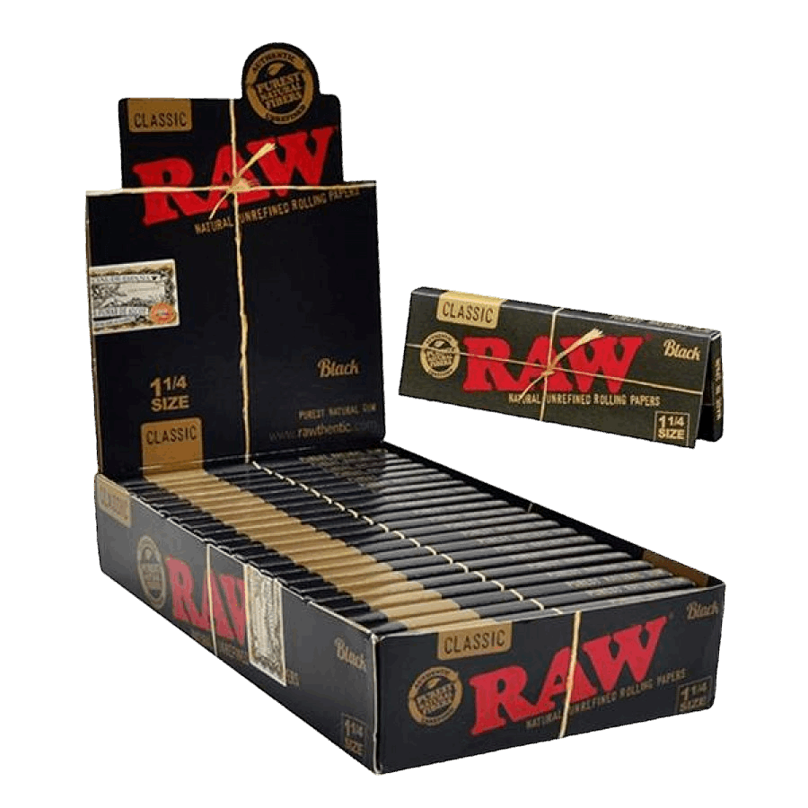 Raw Classic Black - 1¼ Size Rolling Papers