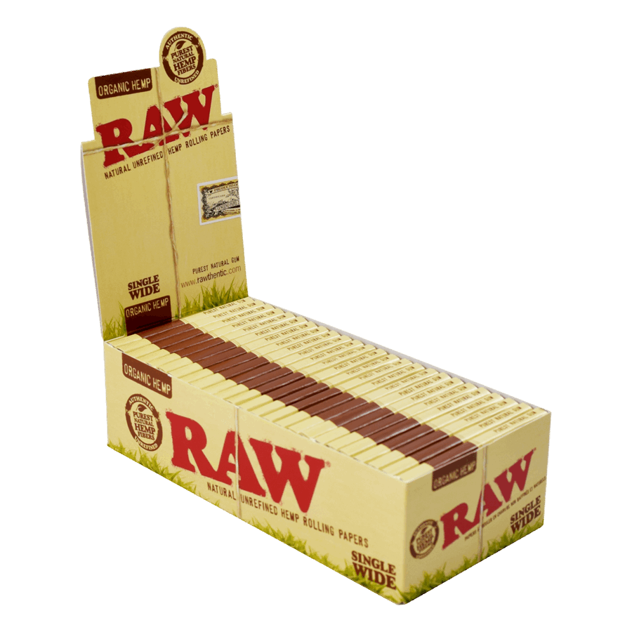 Raw Organic Hemp Rolling Paper - Single Wide Size
