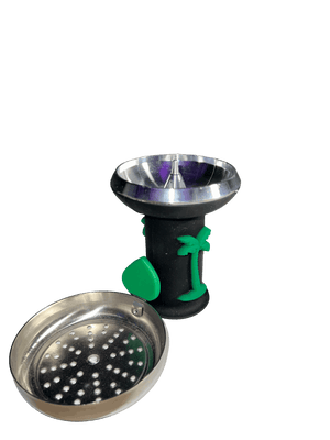 Steel Chillum with Rubber Grip