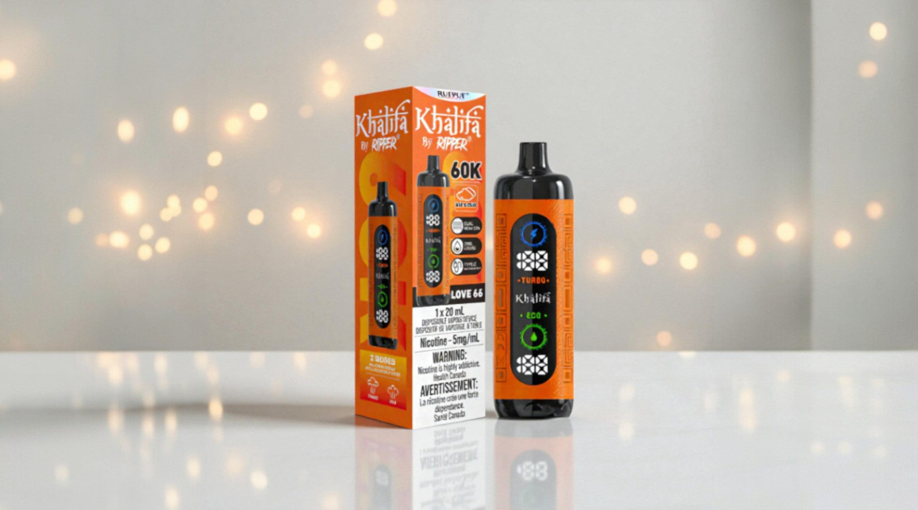 Khalifa Bar 60K by Ripper: A Premium Hookah Shisha-Style Disposable Vape