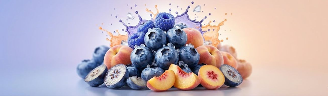 Blue Razz Peach Ice
