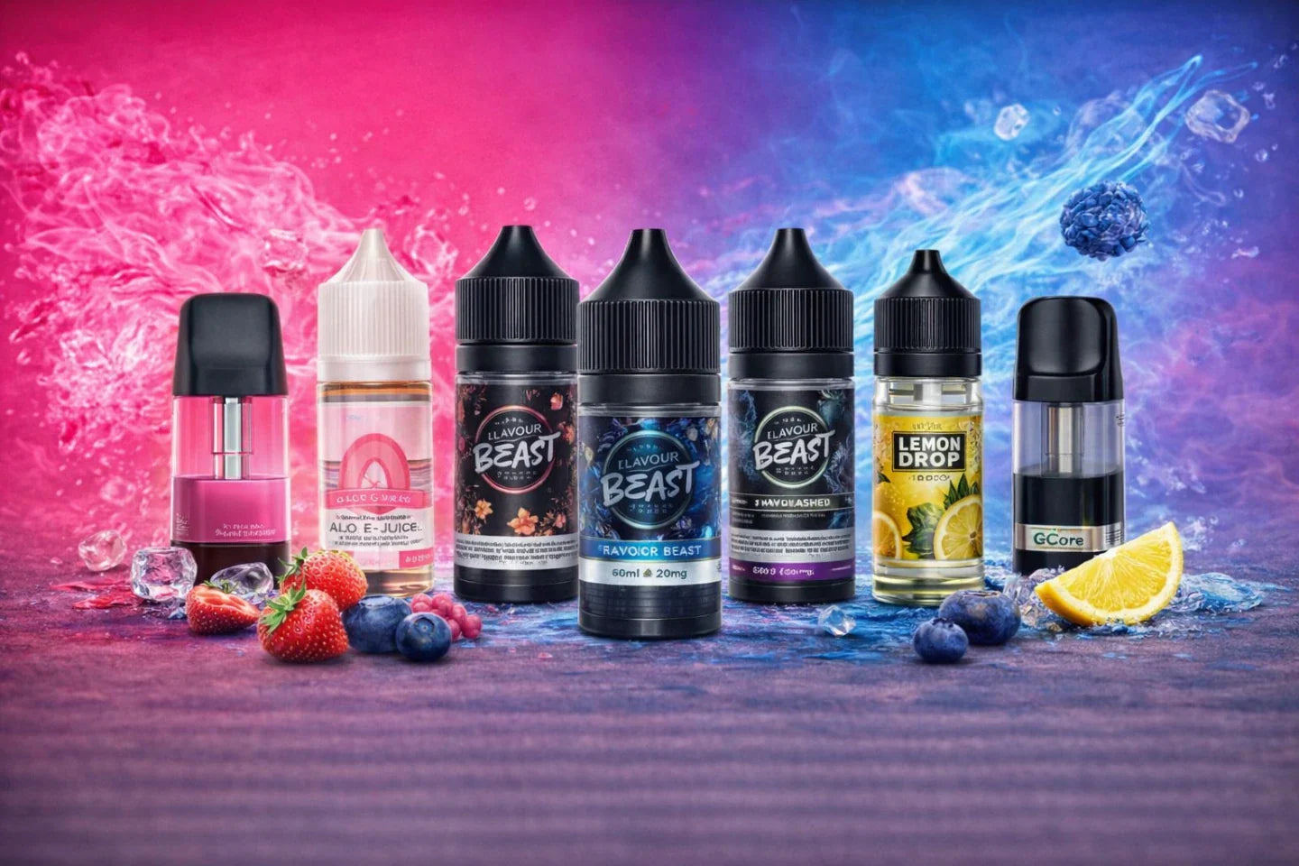 Mix and match premium vape e-liquids with Buy 5 Get 1 Free bundle offer