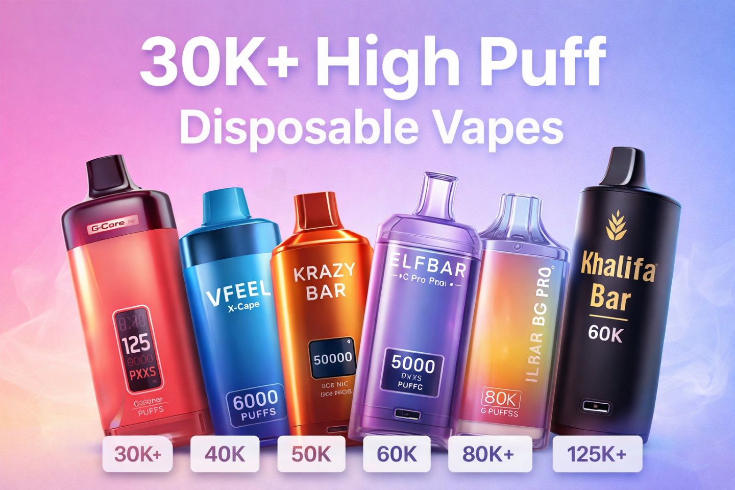 Greater than 30K Disposable Vapes