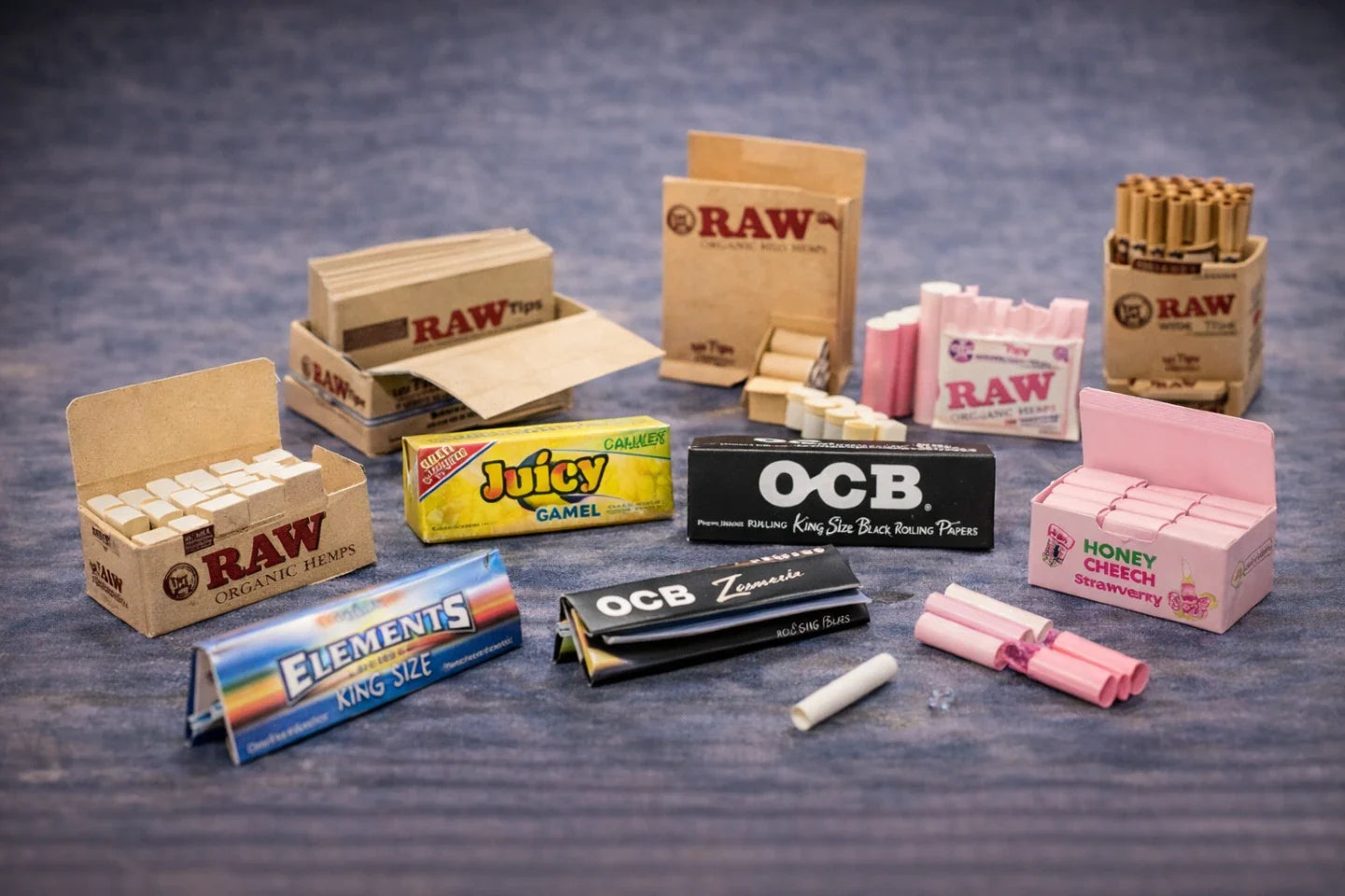 Premium rolling papers and filter tips for smooth, clean smoking experience