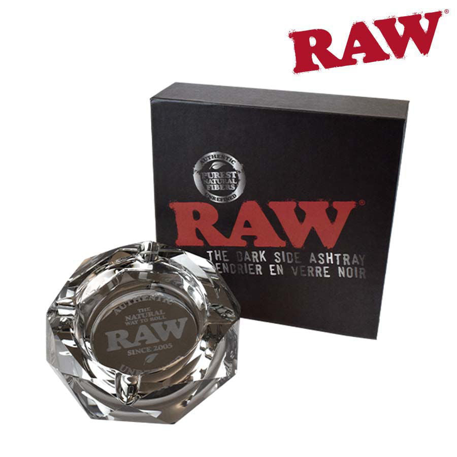 RAW GLASS ASHTRAY