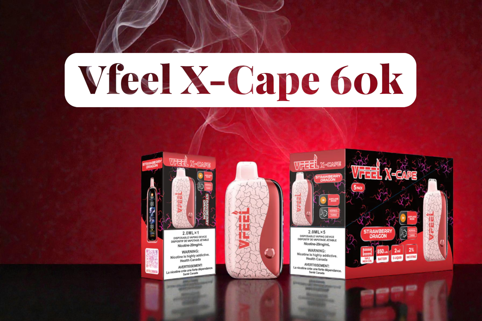 Vfeel X-Cape 60K – Trendies Smoke and Vape