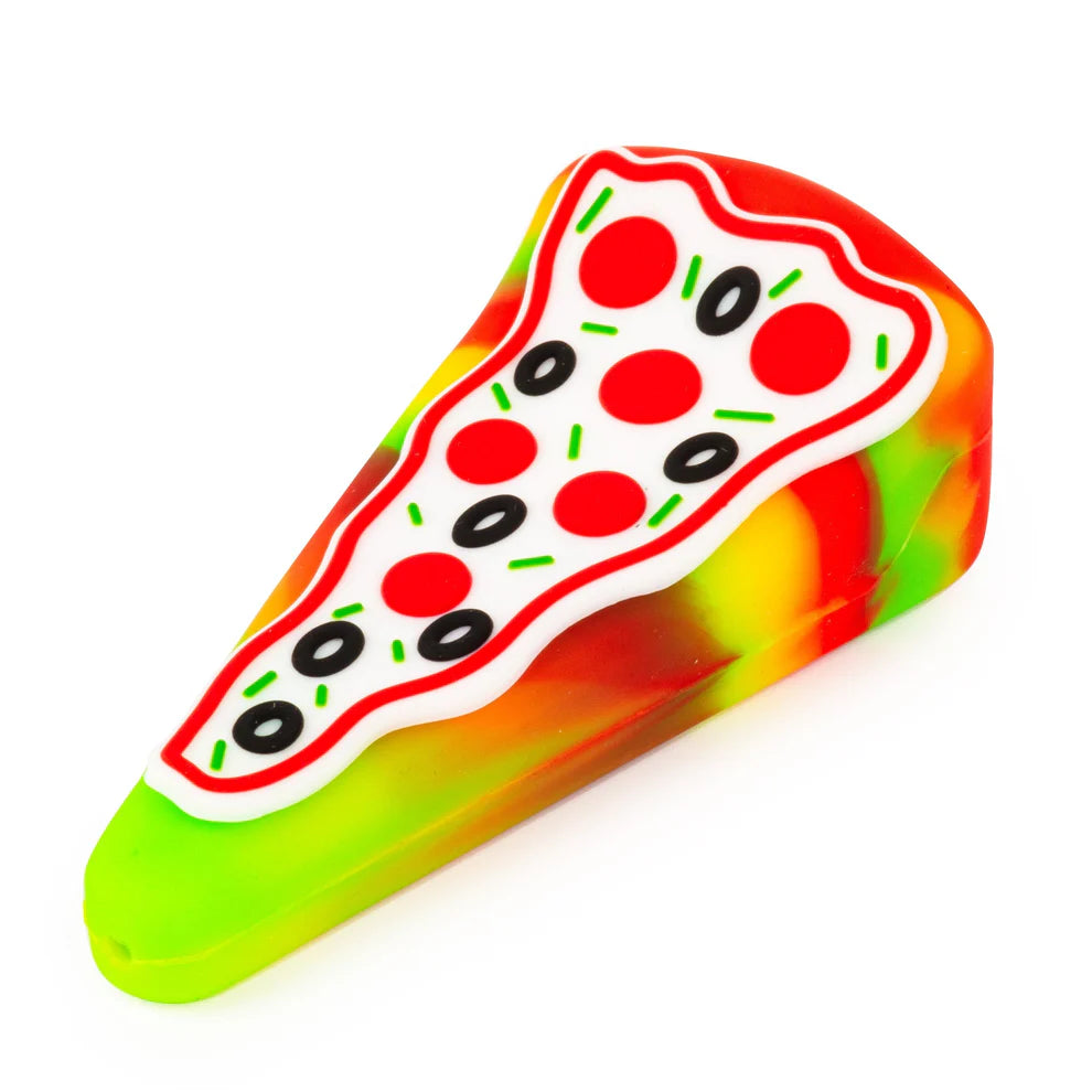 4" Pizza Hand Pipe Rasta