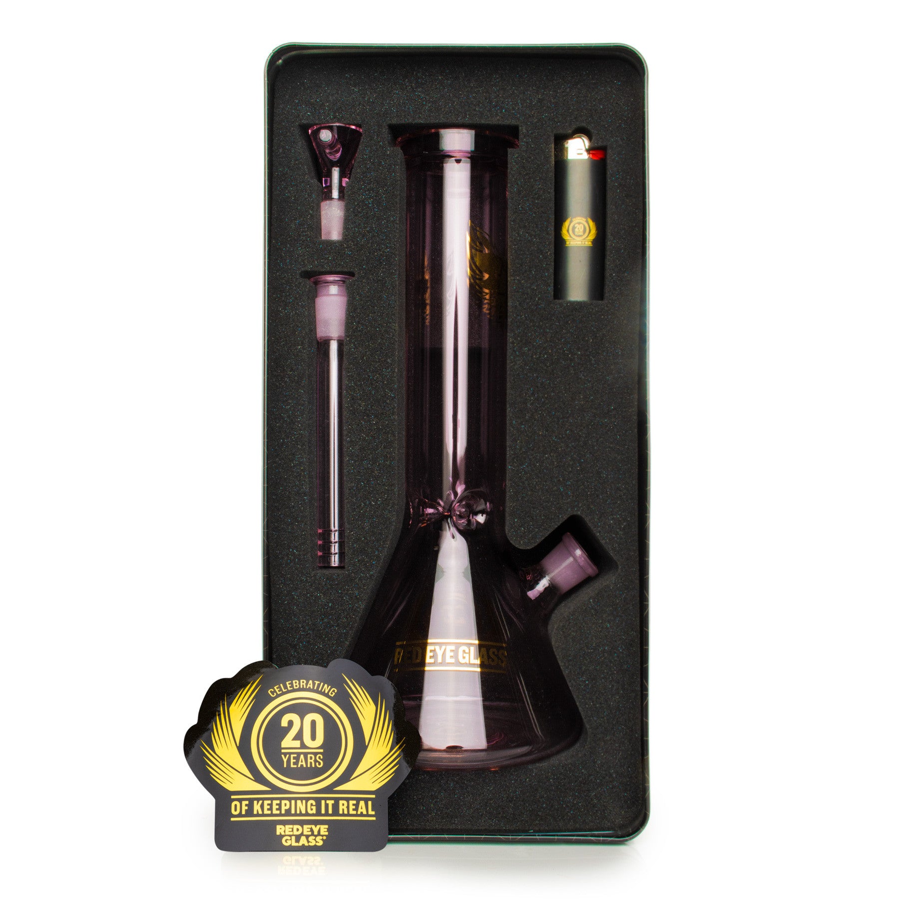 12" 20th Anniversary Beaker Base Water Pipe - Trendies Smoke and Vape