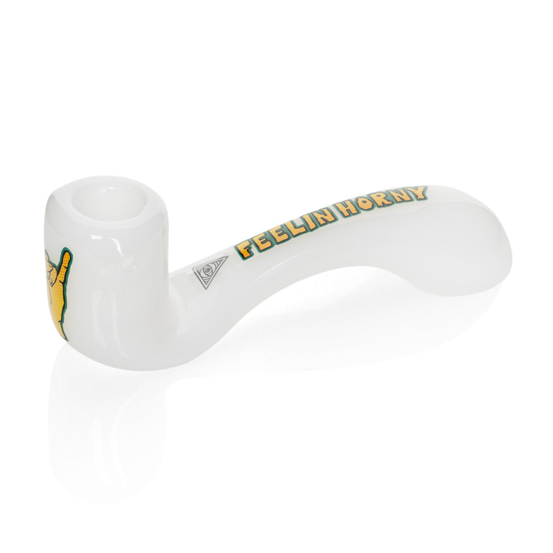 5.5" Feelin' Horny Sherlock Hand Pipe - Trendies Smoke and Vape