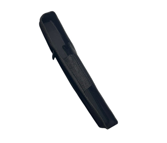 Black gun magazine on a white background