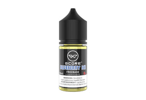 Gcore Blueberry Ice vape juice bottle on a white background