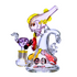 Cheech 9" Piranhas Catching The Waves Bong