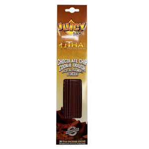 Pack of Juicy Jay's Incense Sticks in Chocolate Chip Cookie Dough flavor on a white background