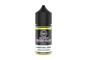 Gcore Frozen Grape nicotine-free e-liquid bottle on a white background