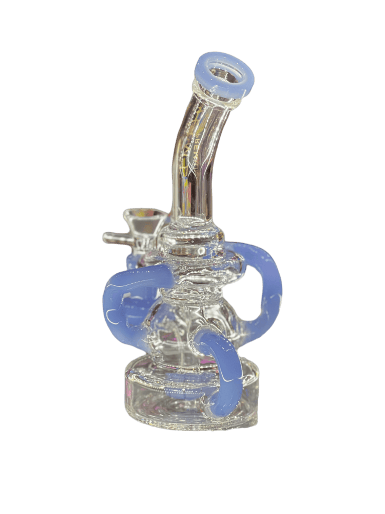 8.5 inch Perc Recycler & Three Chamber Stem - Trendies Smoke and Vape