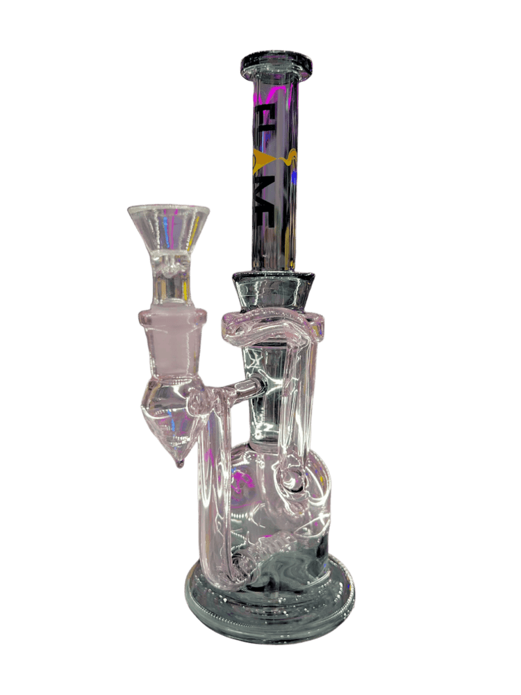 12 INCH TALL A-LINE PERC RECYCLER ANGLE BOWL STEM AND CHAMBER STEM - Trendies Smoke and Vape