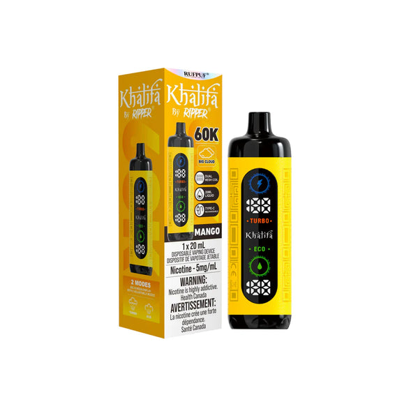 Khalifa by Ripper vape device and packaging on a white background