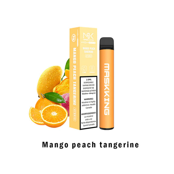 A product image showing a disposable vape with its packaging and a mint leaf nearby, indicating the flavor 'Cool Mint'.