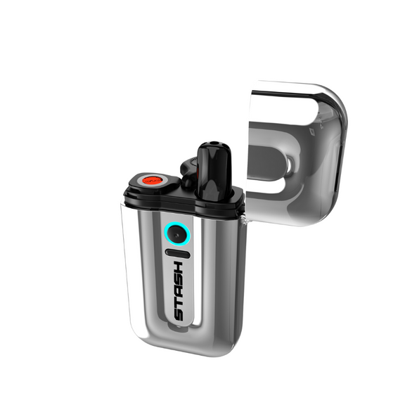 Stash brand vape device on a white background
