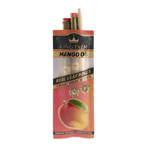 King Palm Mango OG real leaf rolls packaging on a white background