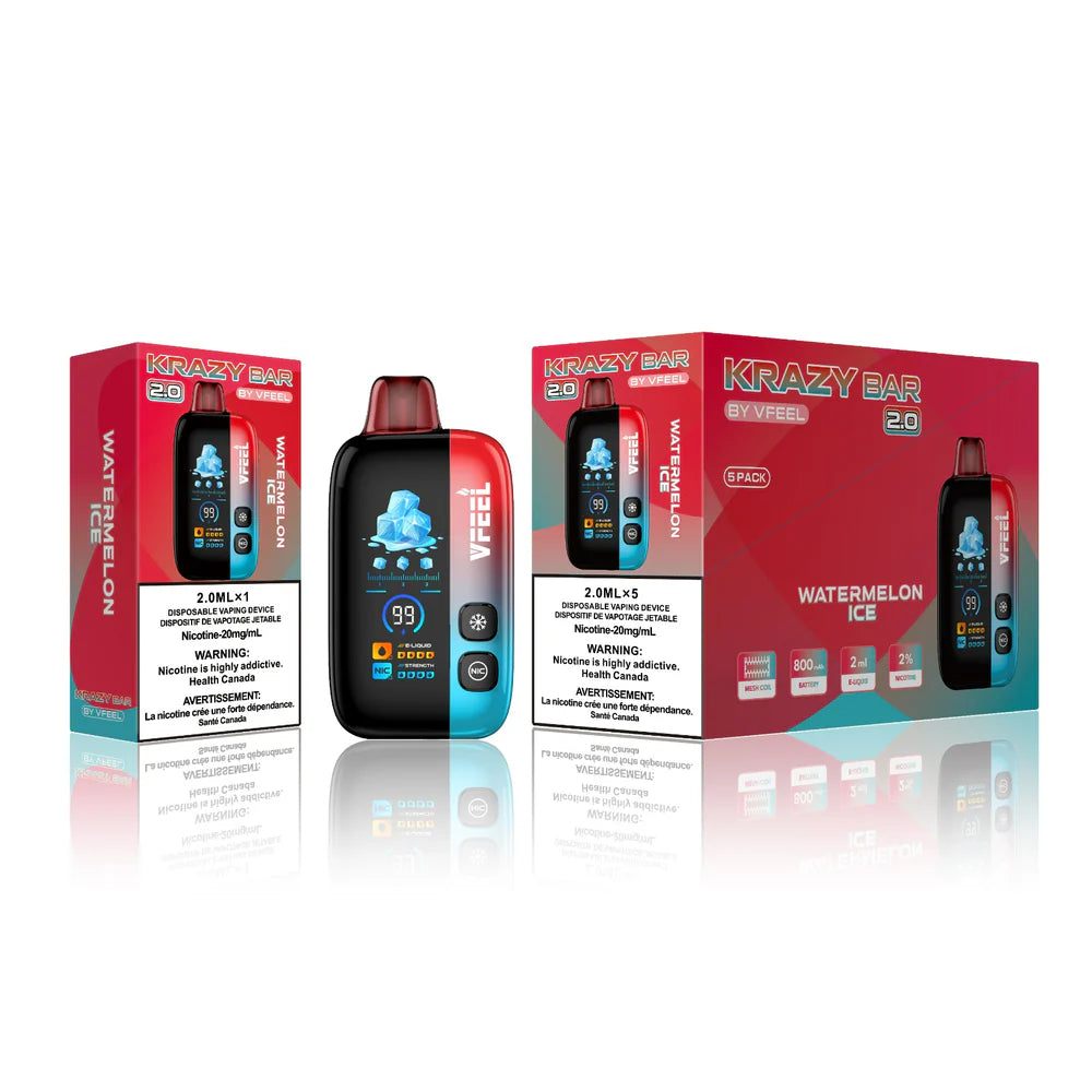 Krazy Bar 2.0 50K Rechargeable Disposable Vape  Trendies Smoke and Vape