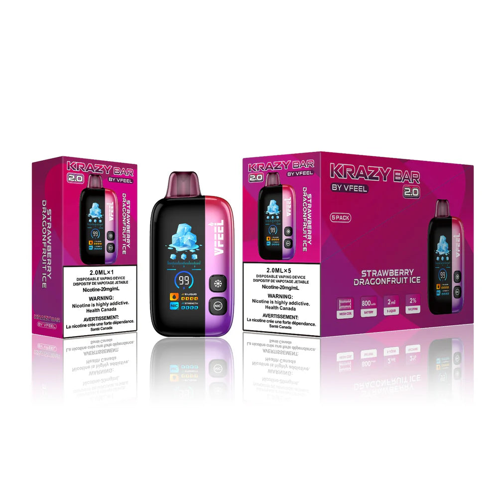 Krazy Bar 2.0 50K Rechargeable Disposable Vape Trendies Smoke and Vape Krazy Bar 2.0 50K Rechargeable Disposable Vape Trendies Smoke and Vape