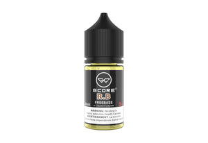 Gcore R&B Freebase vape juice bottle on a white background
