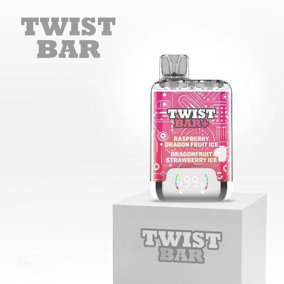 Twist Bar product with pink label on a white background