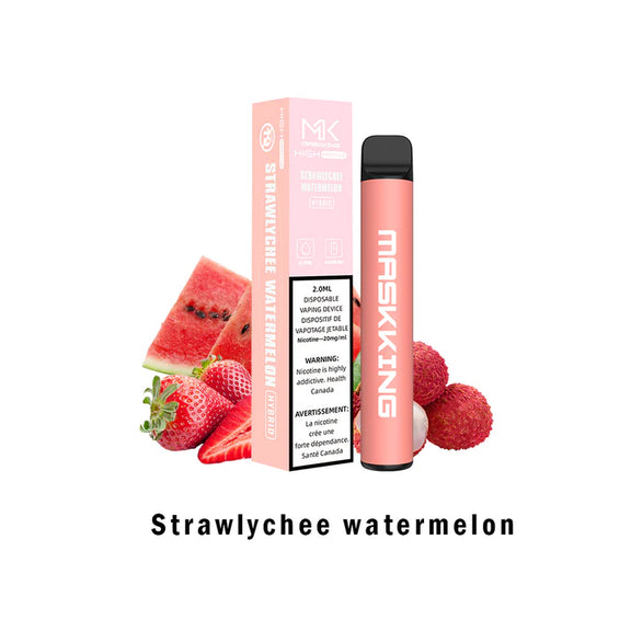 A product image showing a disposable vape with its packaging and a mint leaf nearby, indicating the flavor 'Cool Mint'.