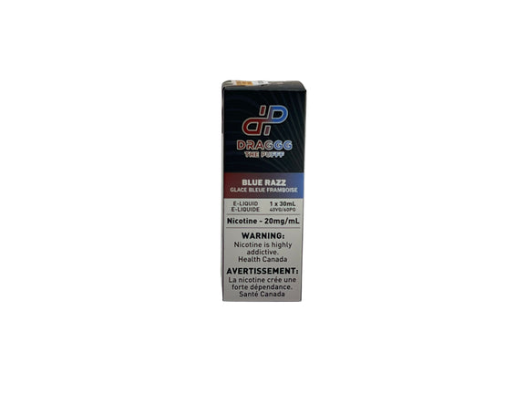 Vape juice box with brand logo and product details on a white background
