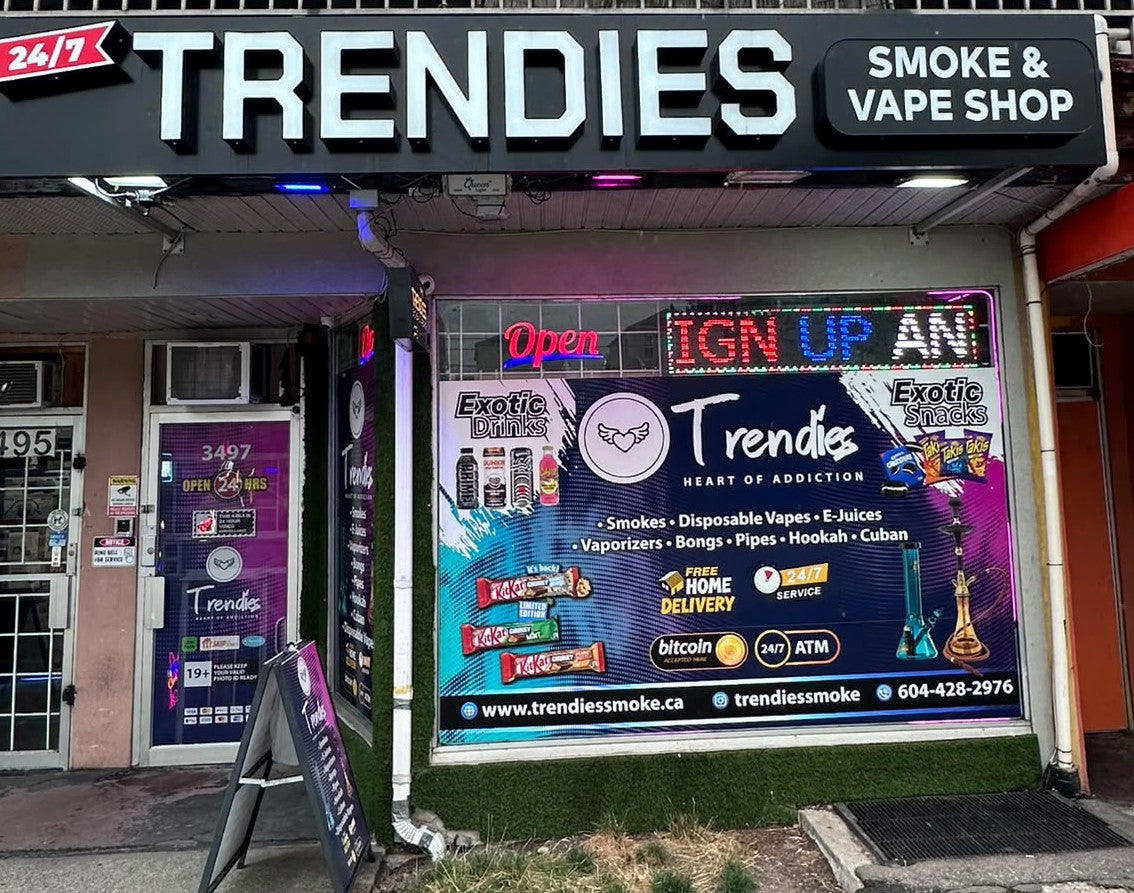 Trendies Smoke and Vape store in Vancouver