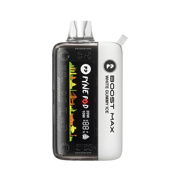 Vape device with 'Pyrex' and 'PP' branding on a white background