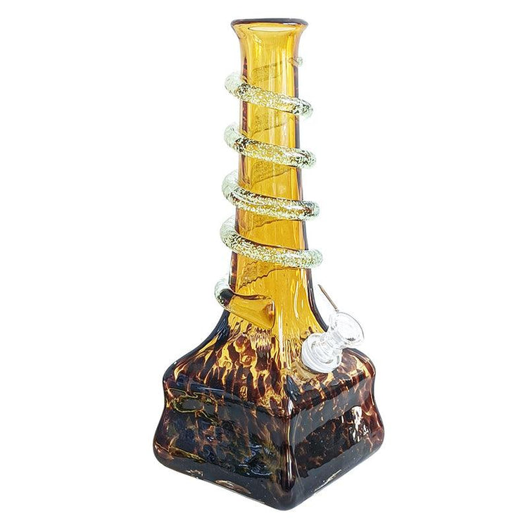12" Eiffel Tower with Glow in Dark Swirl - Trendies Smoke and Vape