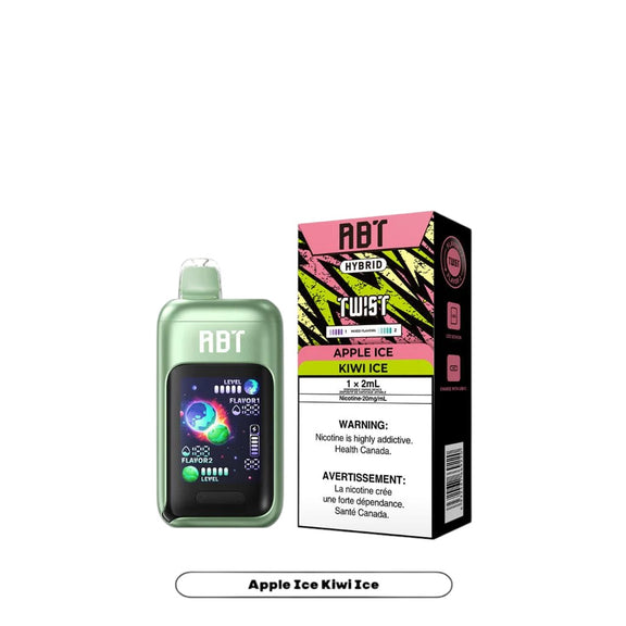 ABT vape device and packaging on a white background