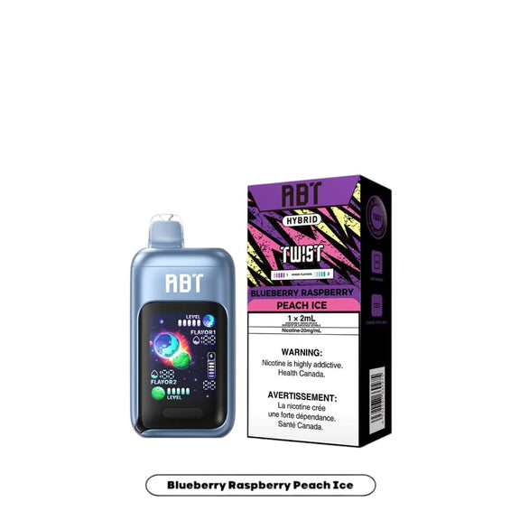 ABT vape device and packaging on a white background