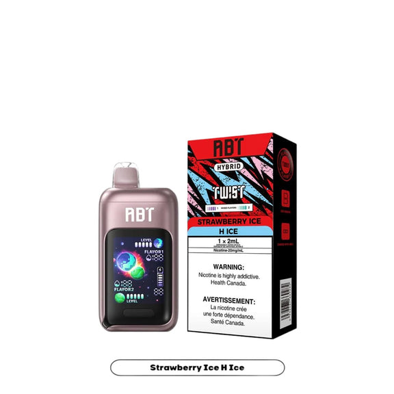 ABT vape device and packaging on a white background