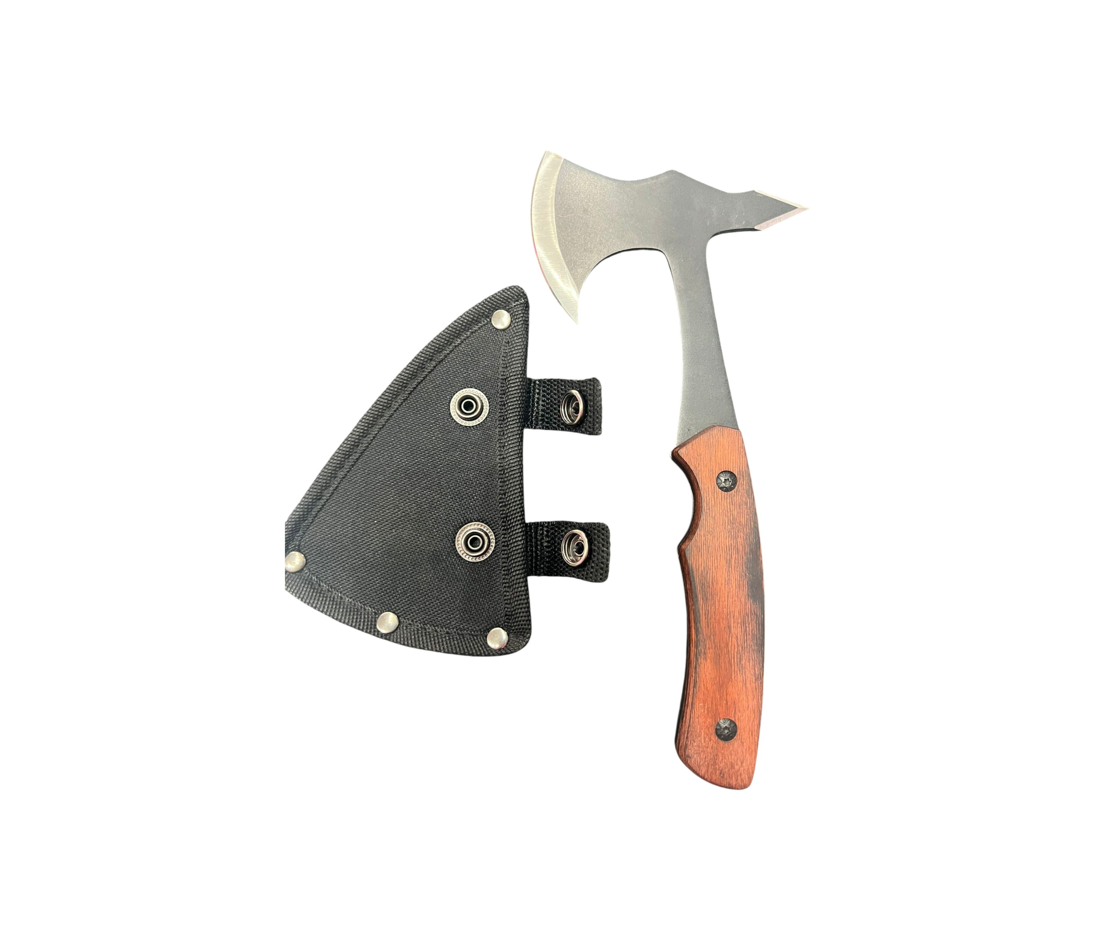 Forged Camping Hatchet, Camp Axe with wooden Handle