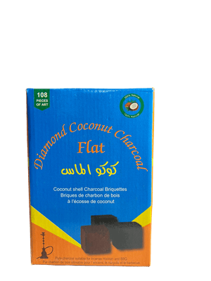 Diamond Coconut Flat Charcoal 108 Piece