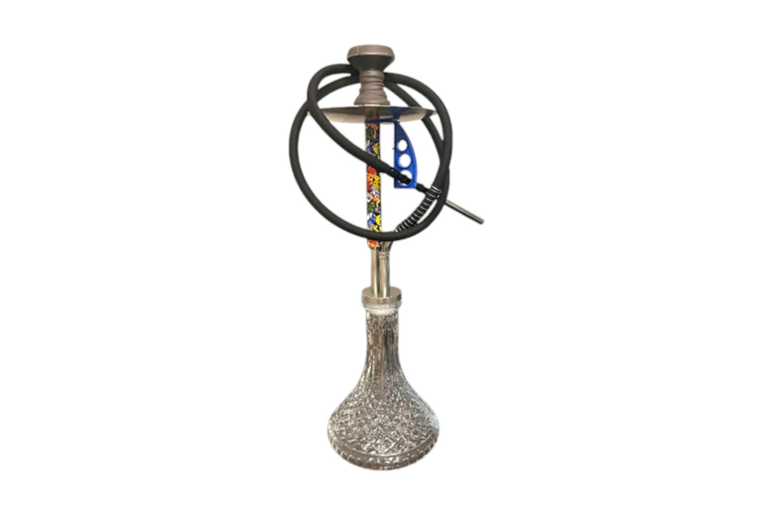 Shisha hookah on a white background