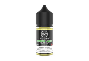 Gcore Double Mint Freebase e-liquid bottle on a white background