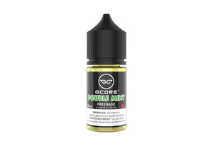 Gcore Double Mint vape juice bottle on a white background