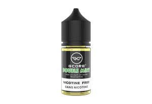 Gcore Double Mint nicotine-free e-liquid bottle on a white background