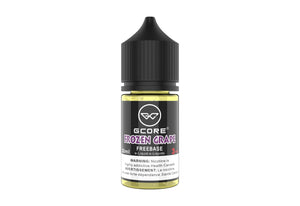 Gcore Frozen Grape e-liquid bottle on a white background